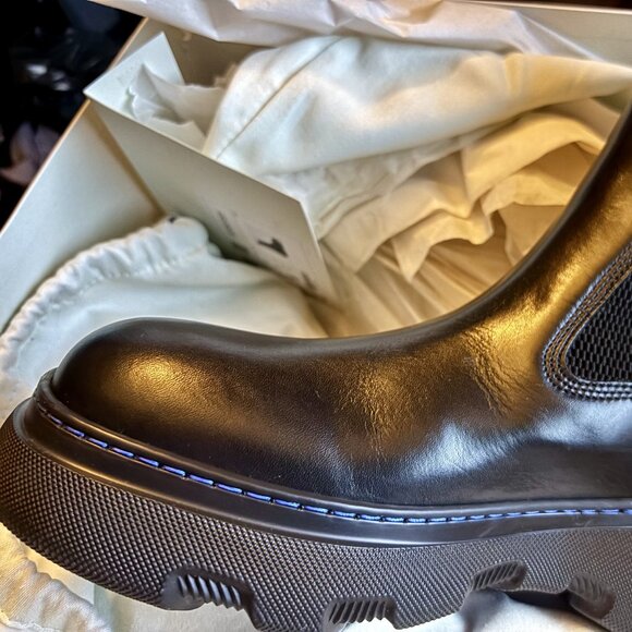 Burberry Black Creeper Chelsea Boots Men's size 39 EUR, UK 5, US 6 Unisex style - Picture 2 of 7